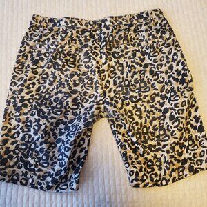 VERDO Denim Shorts Leopard Print Men sz 34
